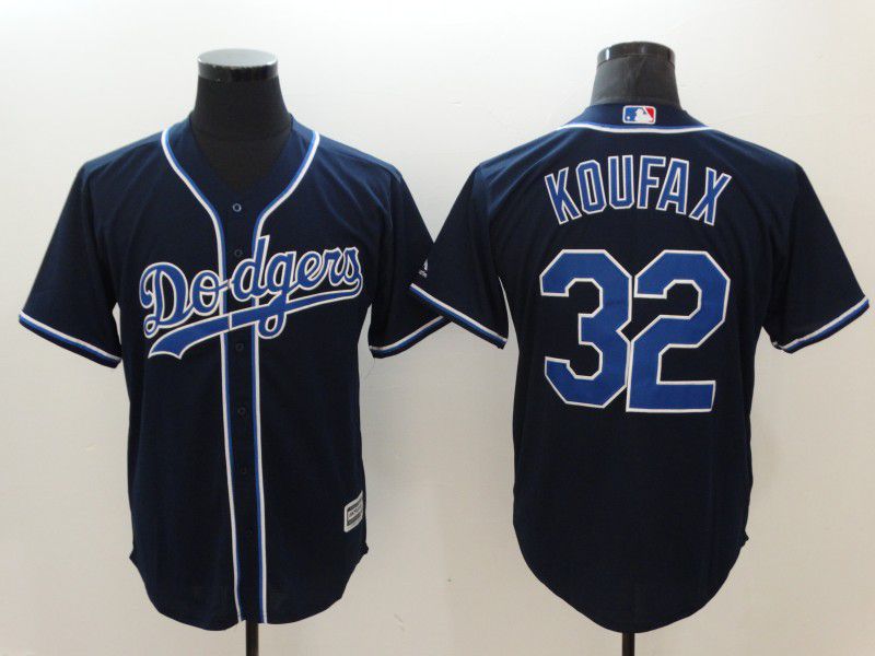 Men Los Angeles Dodgers #32 Koufax Black Game MLB Jerseys->los angeles dodgers->MLB Jersey